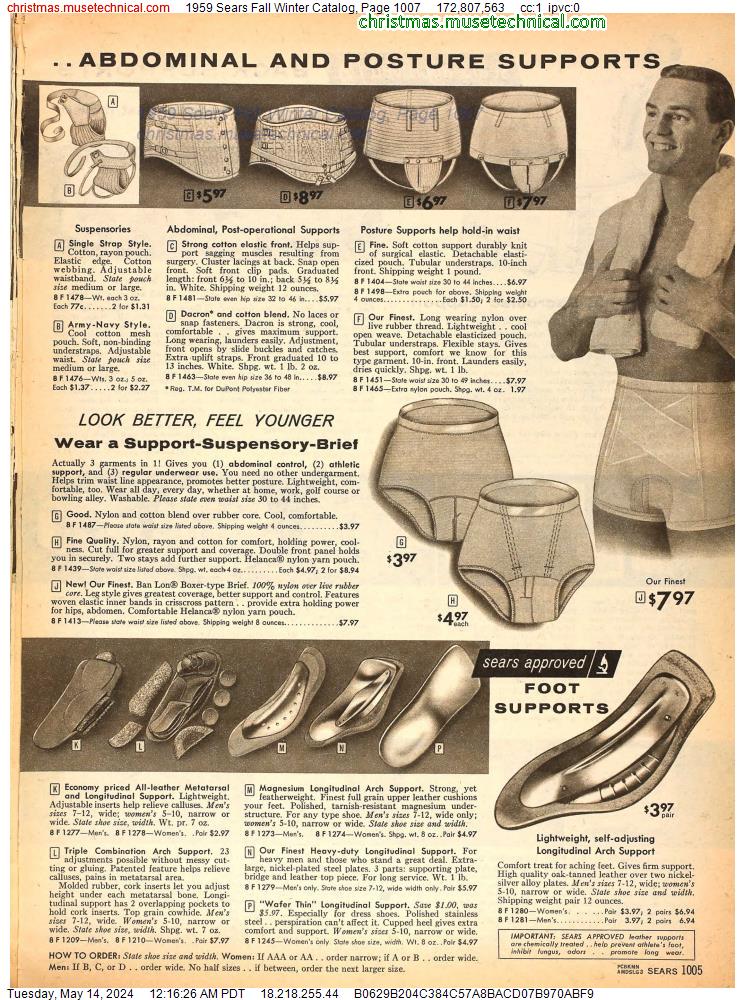 1959 Sears Fall Winter Catalog, Page 1007
