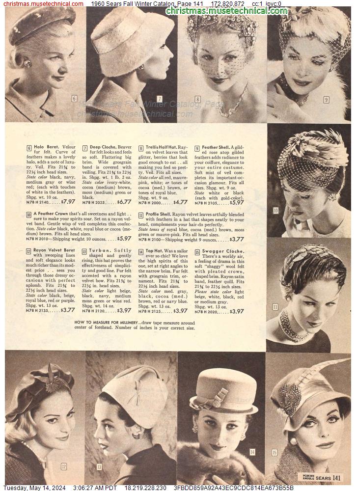 1960 Sears Fall Winter Catalog, Page 141