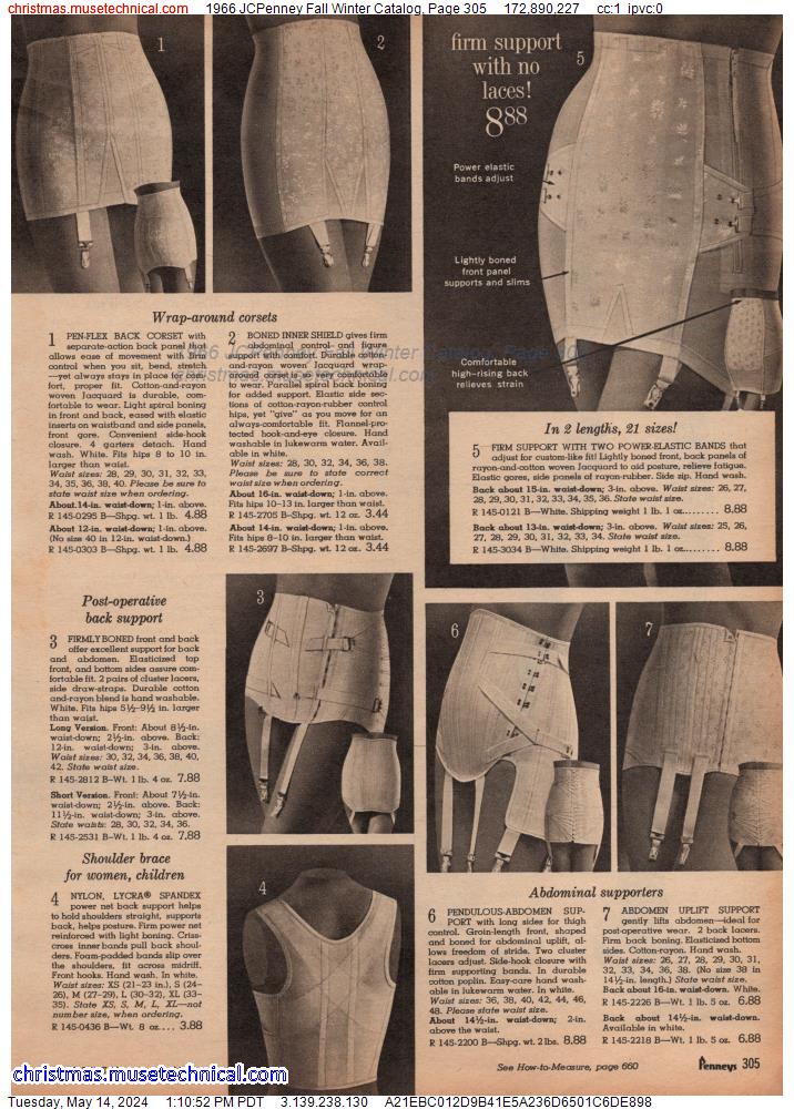 1966 JCPenney Fall Winter Catalog, Page 305