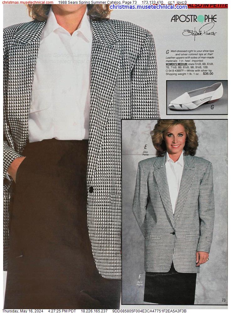 1988 Sears Spring Summer Catalog, Page 73