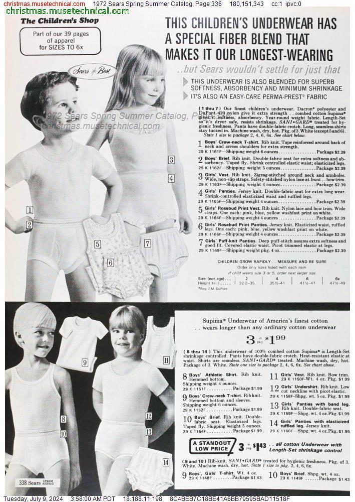 1972 Sears Spring Summer Catalog, Page 336