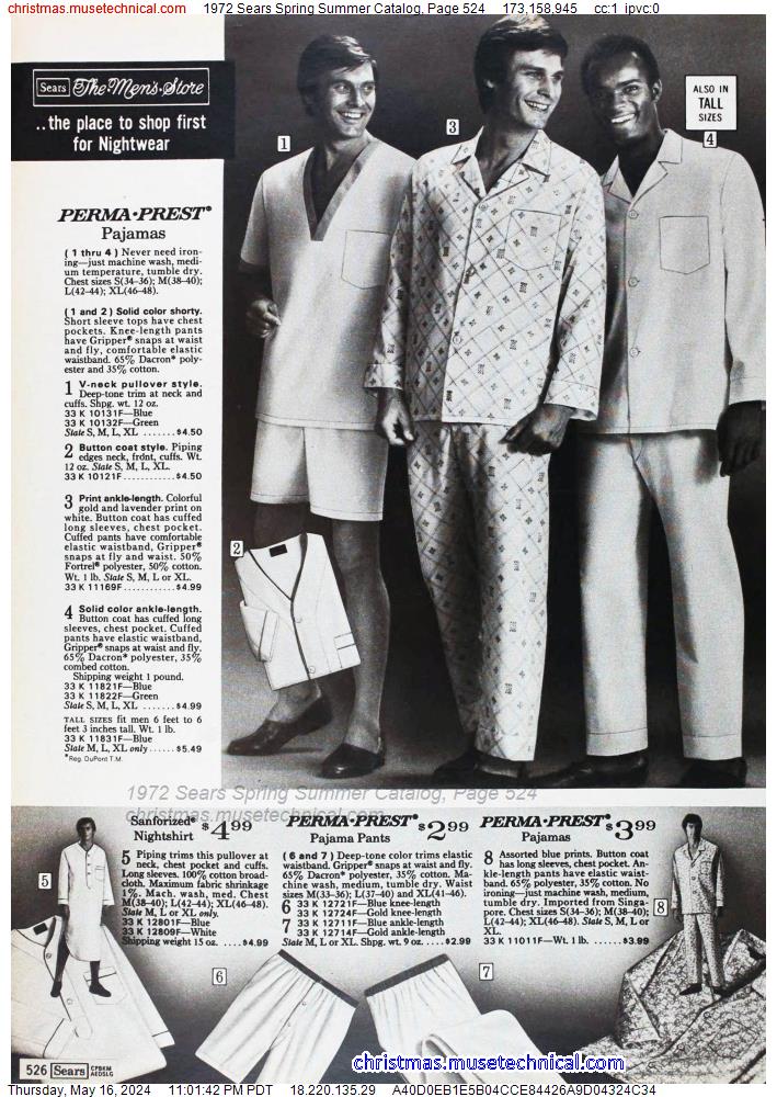 1972 Sears Spring Summer Catalog, Page 524