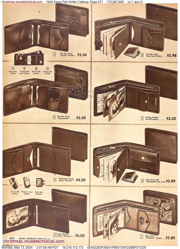 1945 Sears Fall Winter Catalog, Page 237
