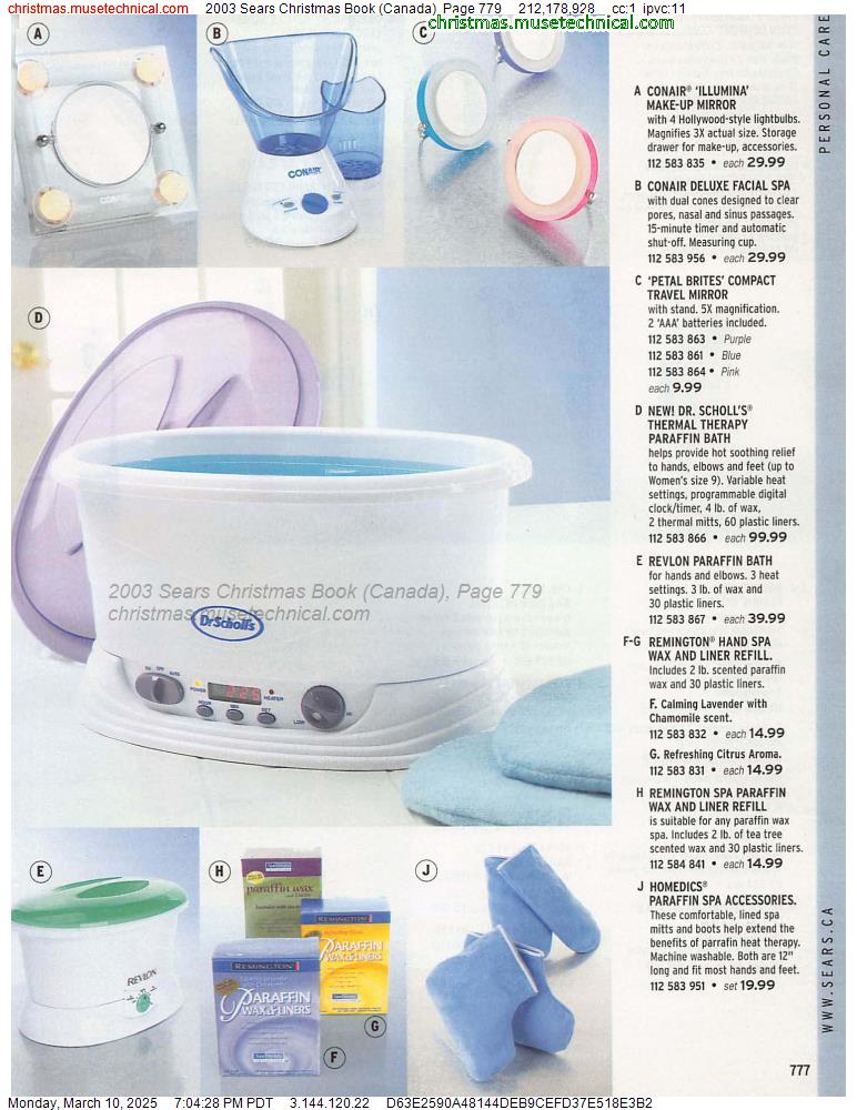 2003 Sears Christmas Book (Canada), Page 779