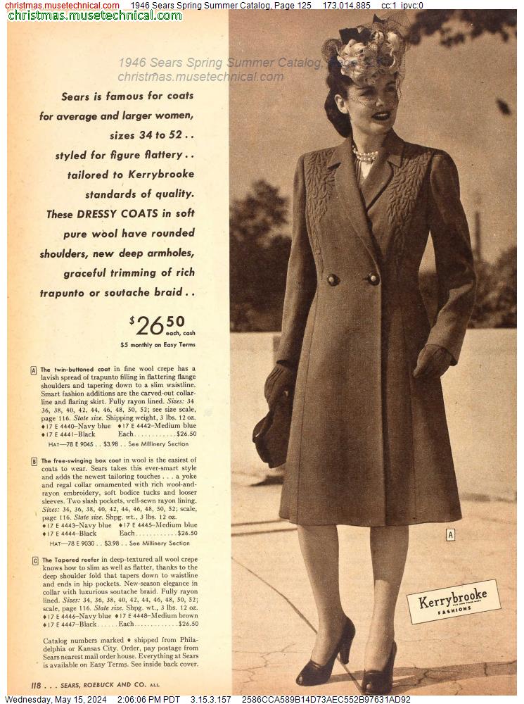 1946 Sears Spring Summer Catalog, Page 125