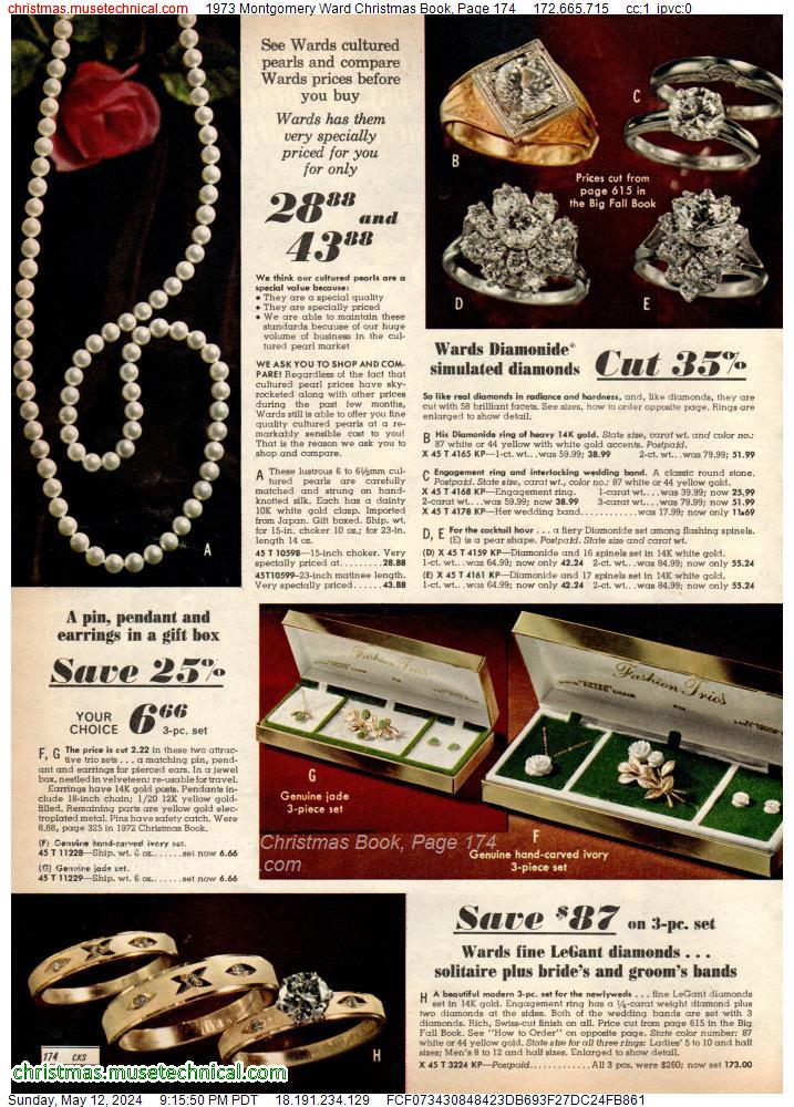 1973 Montgomery Ward Christmas Book, Page 174