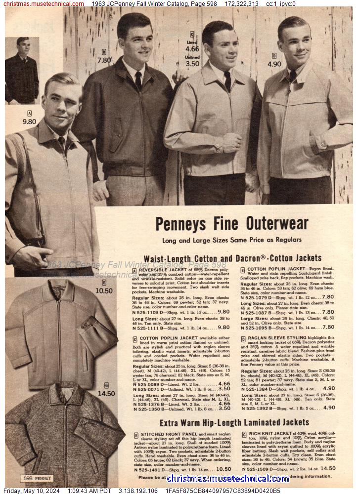 1963 JCPenney Fall Winter Catalog, Page 598
