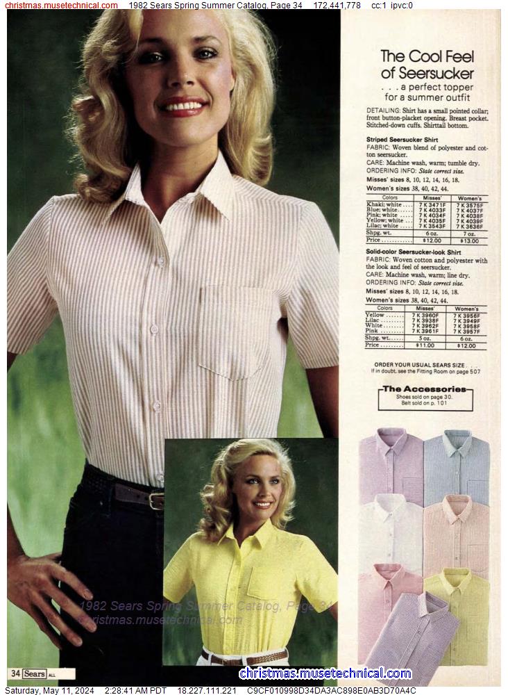 1982 Sears Spring Summer Catalog, Page 34