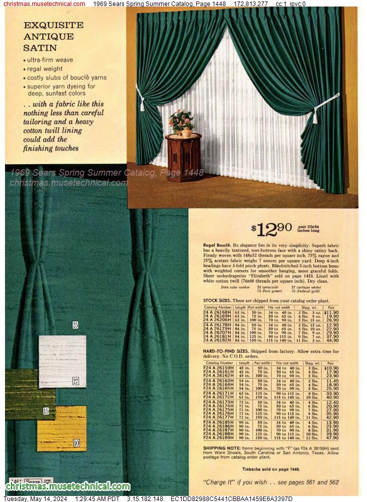 1969 Sears Spring Summer Catalog, Page 1448