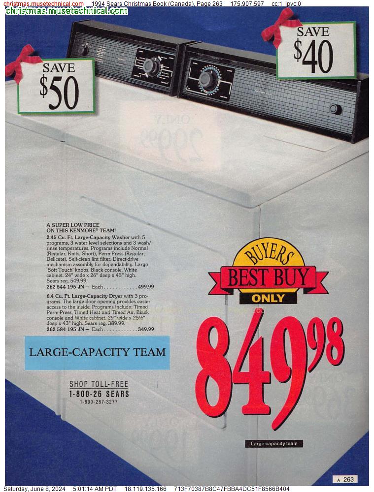 1994 Sears Christmas Book (Canada), Page 263