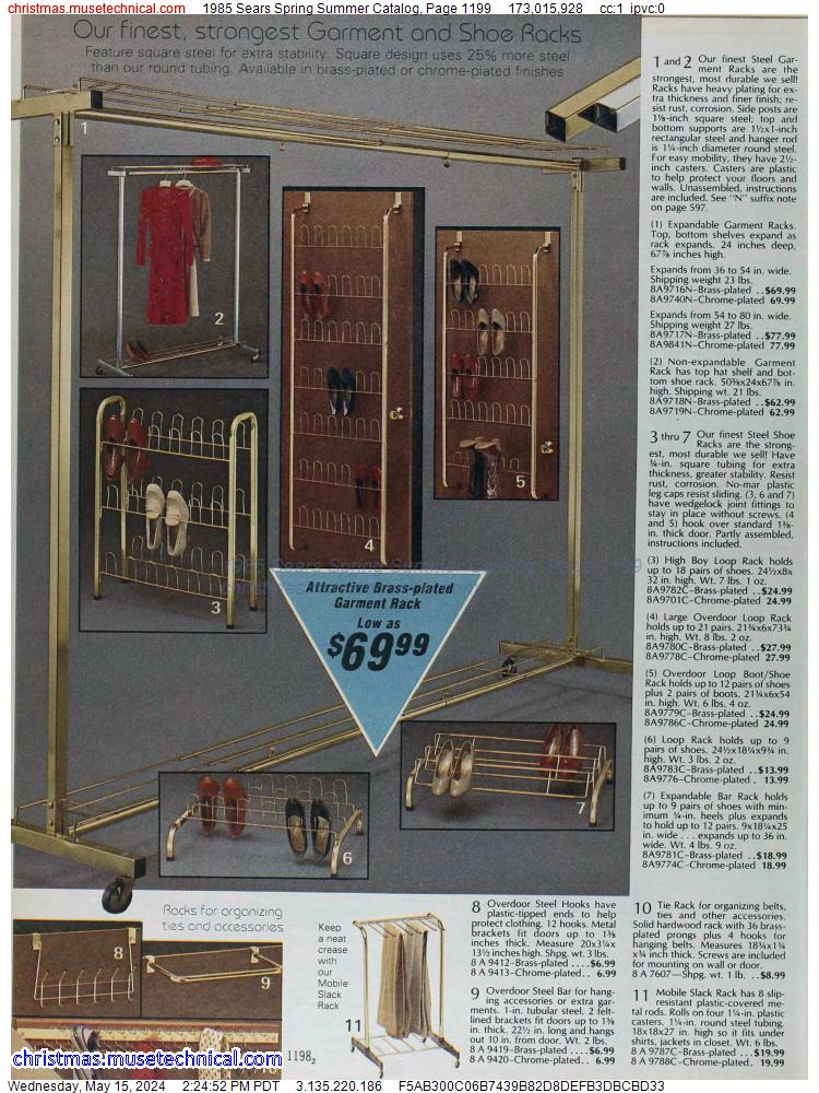 1985 Sears Spring Summer Catalog, Page 1199