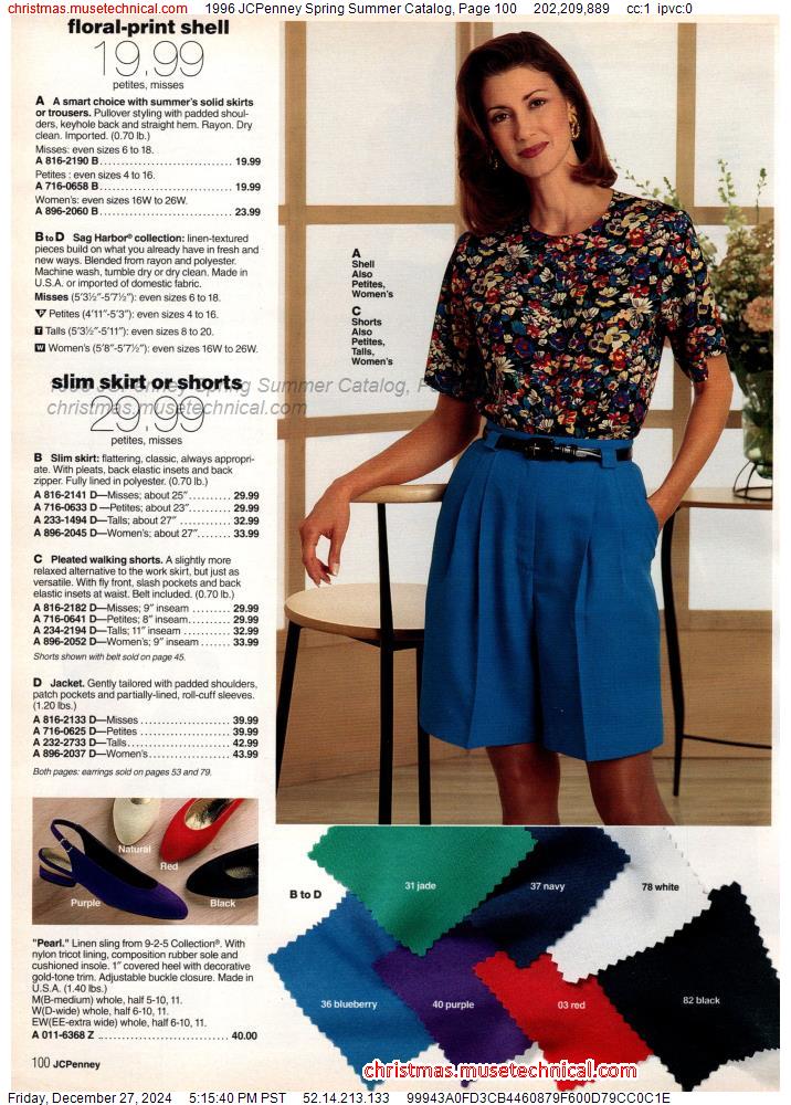 1996 JCPenney Spring Summer Catalog, Page 100