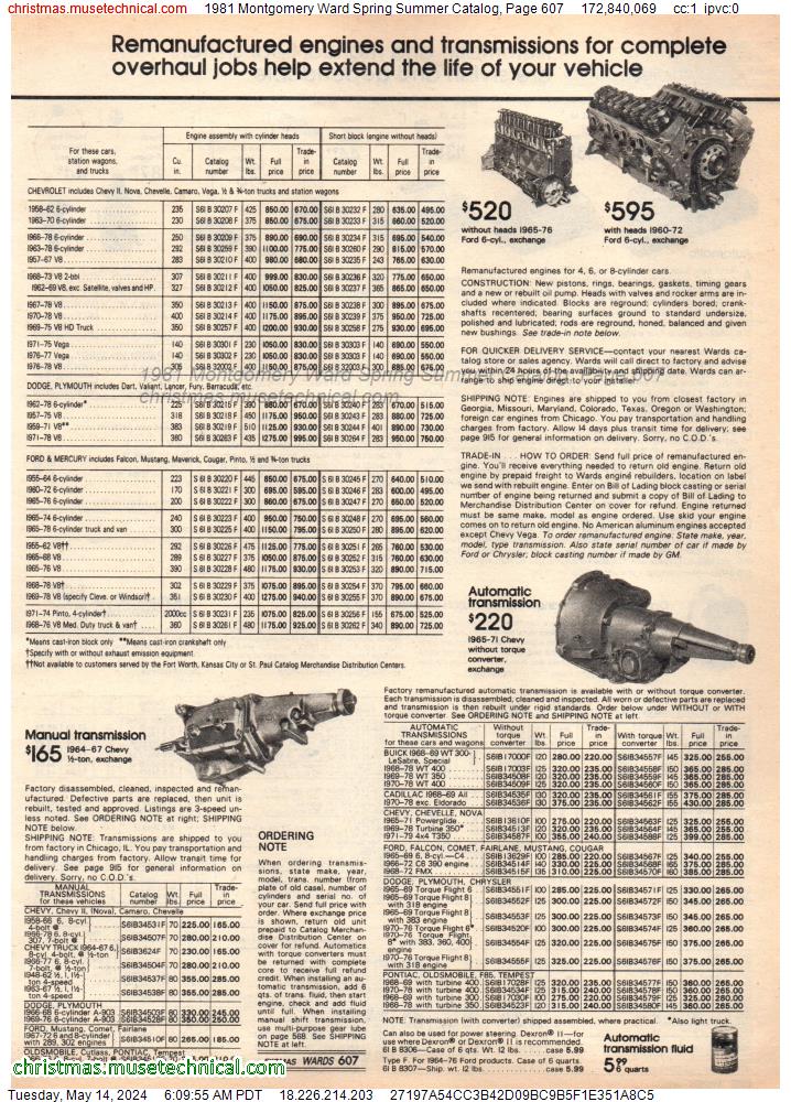 1981 Montgomery Ward Spring Summer Catalog, Page 607