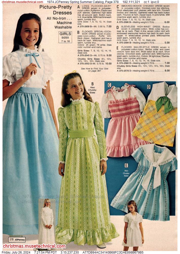 1974 JCPenney Spring Summer Catalog, Page 378