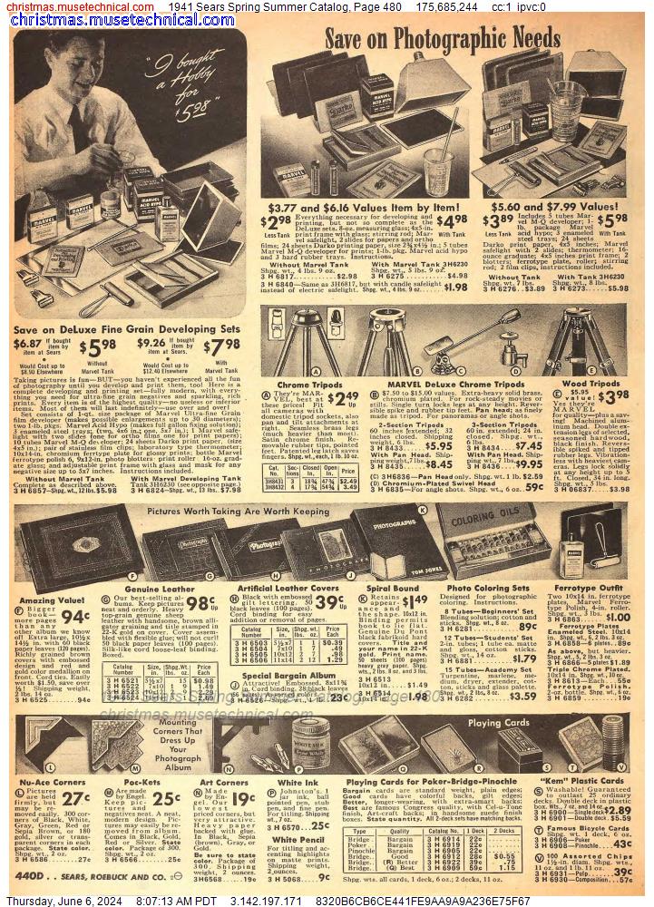 1941 Sears Spring Summer Catalog, Page 480