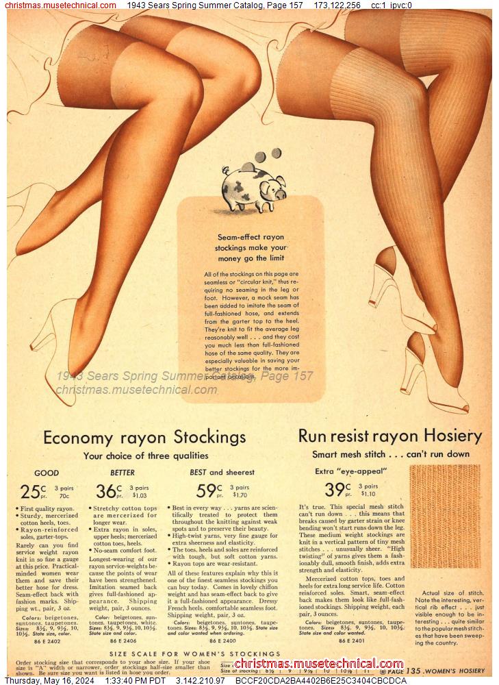1943 Sears Spring Summer Catalog, Page 157
