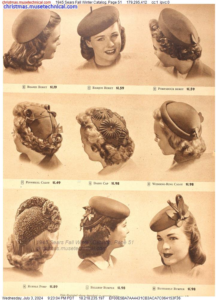 1945 Sears Fall Winter Catalog, Page 51