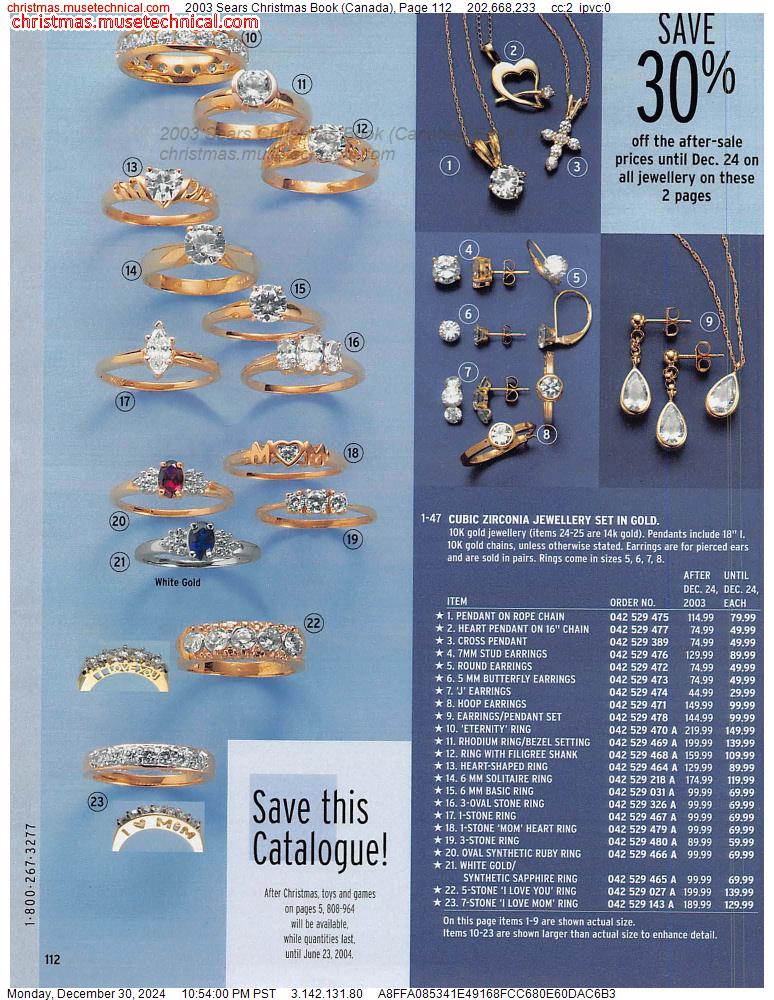 2003 Sears Christmas Book (Canada), Page 112