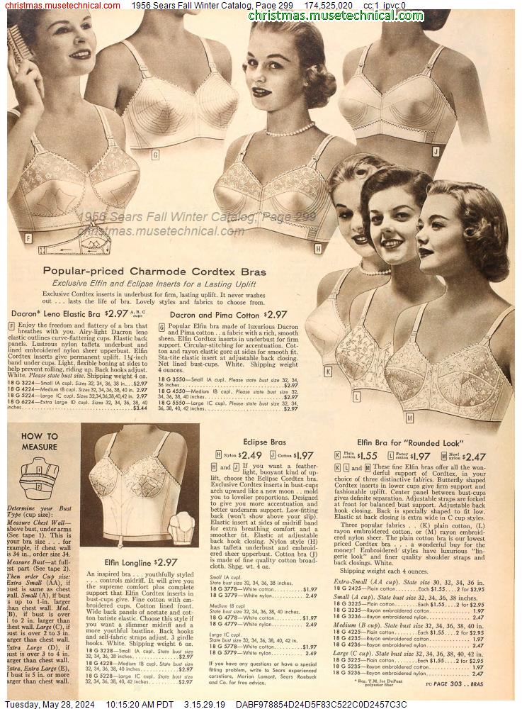 1956 Sears Fall Winter Catalog, Page 299
