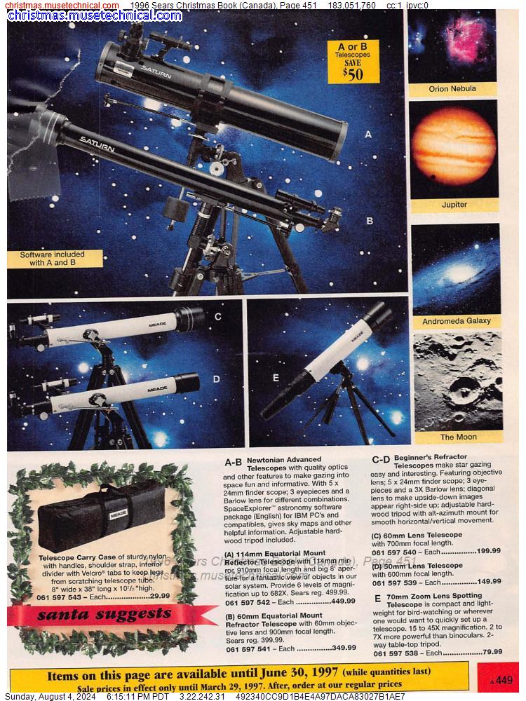 1996 Sears Christmas Book (Canada), Page 451