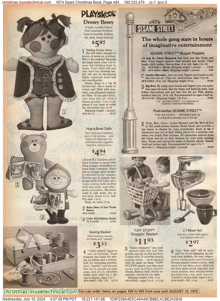 1974 Sears Christmas Book, Page 484