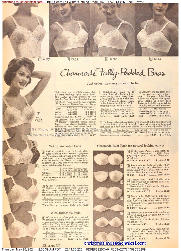 1961 Sears Fall Winter Catalog, Page 204