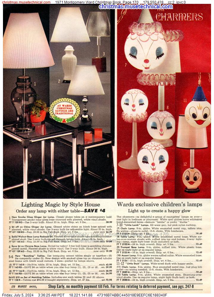 1971 Montgomery Ward Christmas Book, Page 170