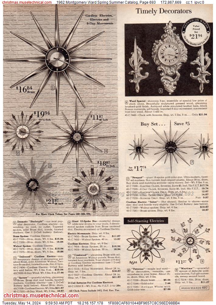 1962 Montgomery Ward Spring Summer Catalog, Page 693