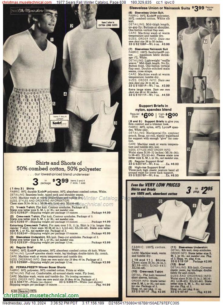 1977 Sears Fall Winter Catalog, Page 638