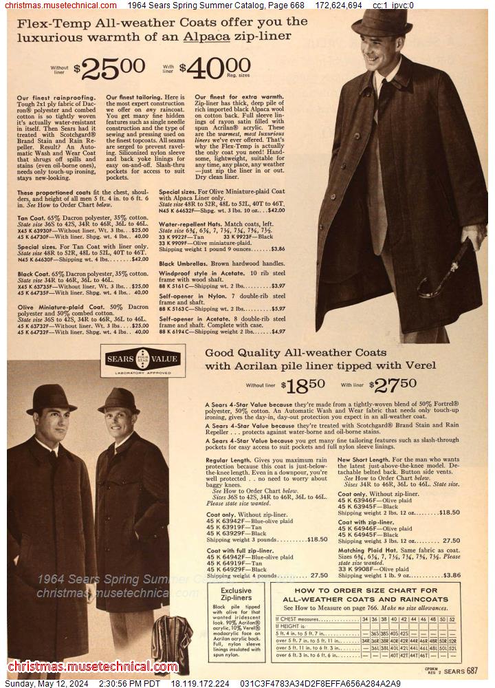 1964 Sears Spring Summer Catalog, Page 668