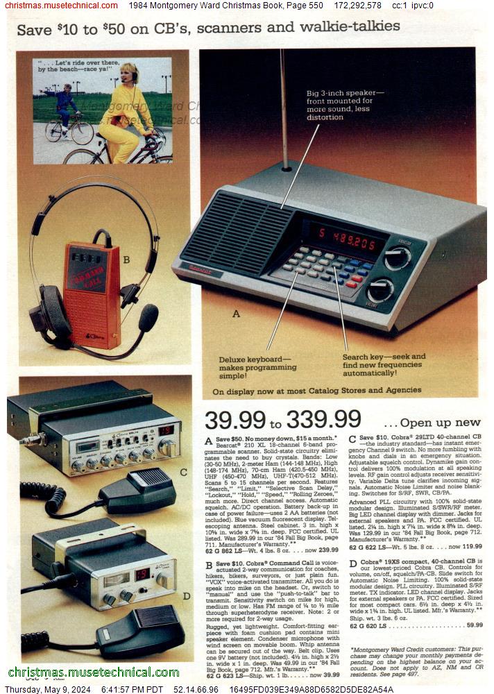 1984 Montgomery Ward Christmas Book, Page 550