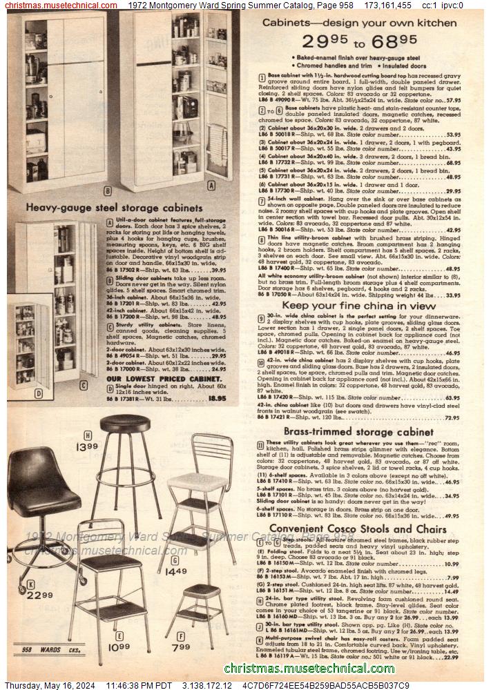 1972 Montgomery Ward Spring Summer Catalog, Page 958