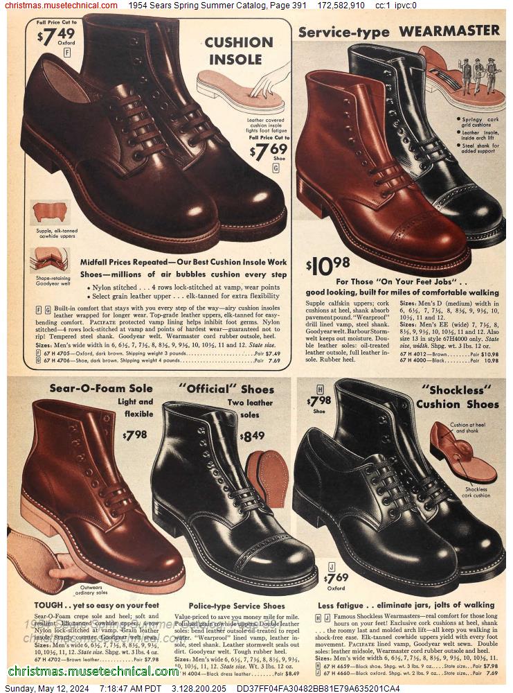 1954 Sears Spring Summer Catalog, Page 391