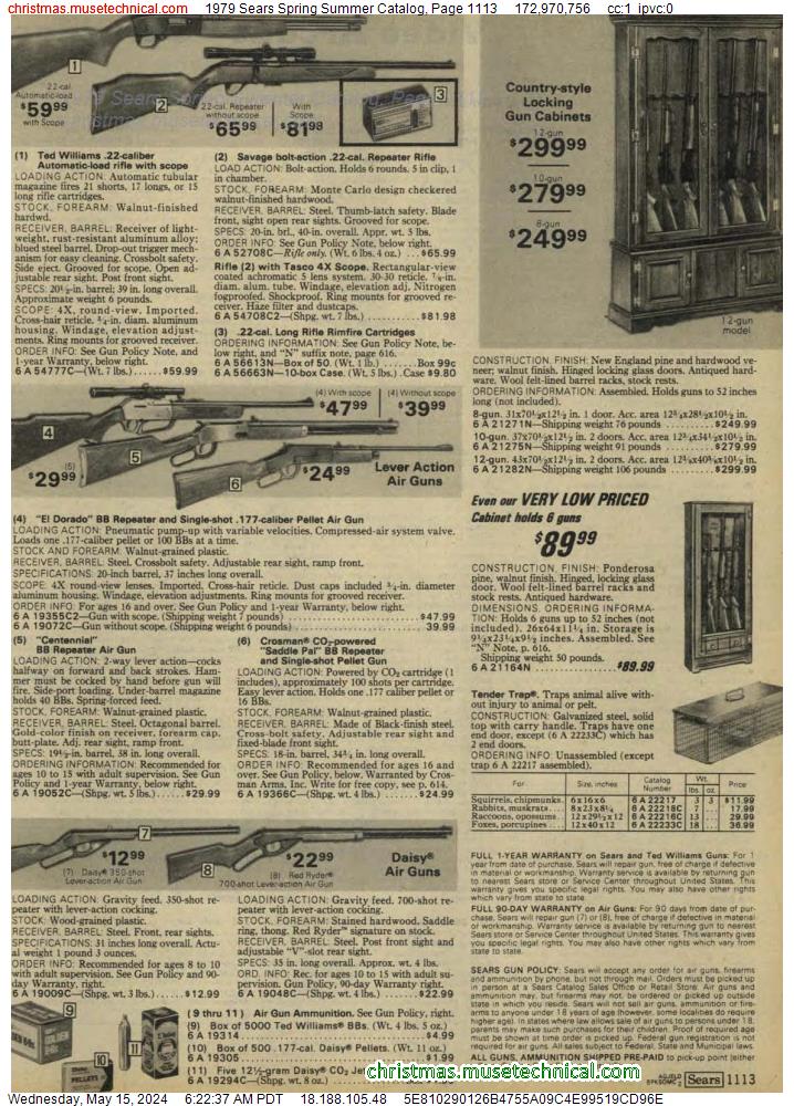 1979 Sears Spring Summer Catalog, Page 1113