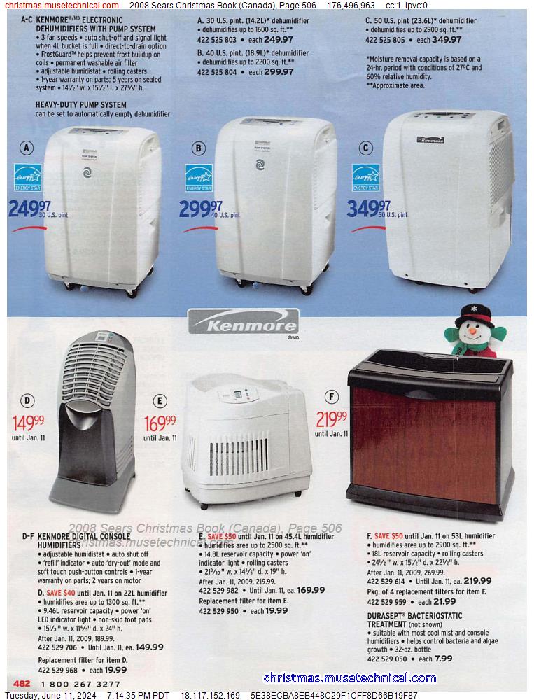 2008 Sears Christmas Book (Canada), Page 506