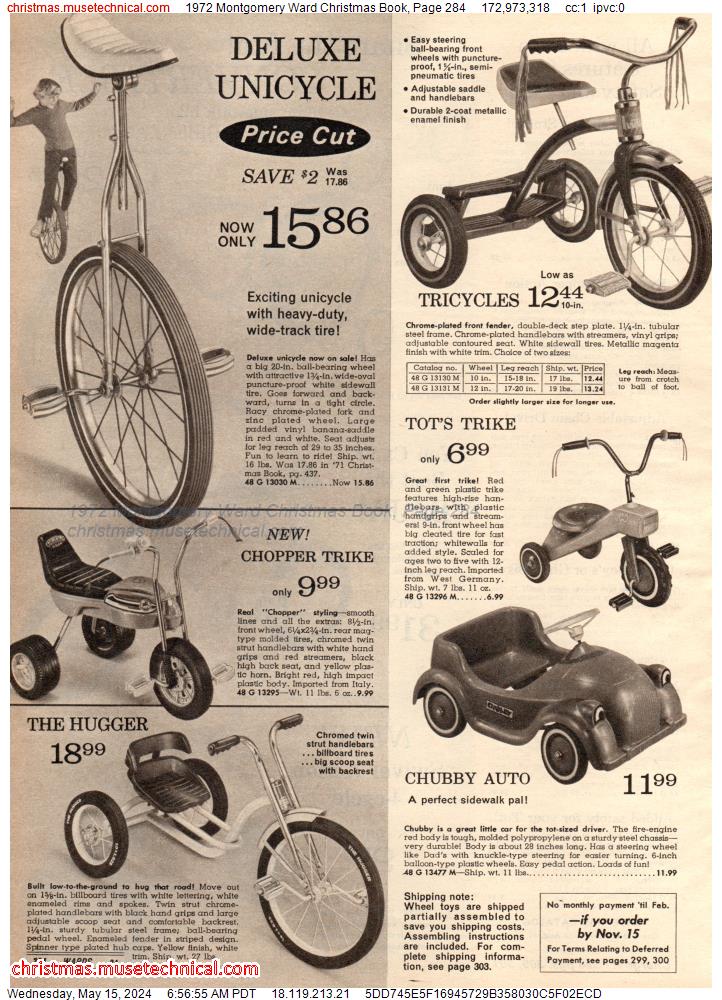 1972 Montgomery Ward Christmas Book, Page 284