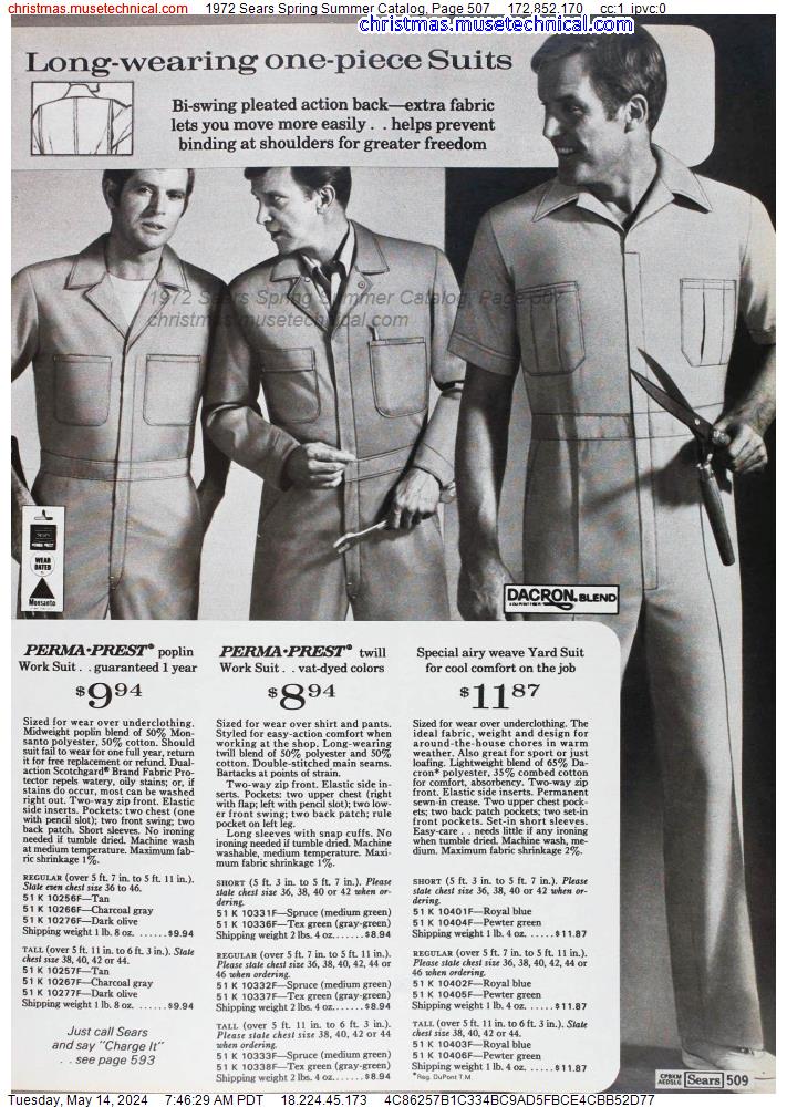 1972 Sears Spring Summer Catalog, Page 507