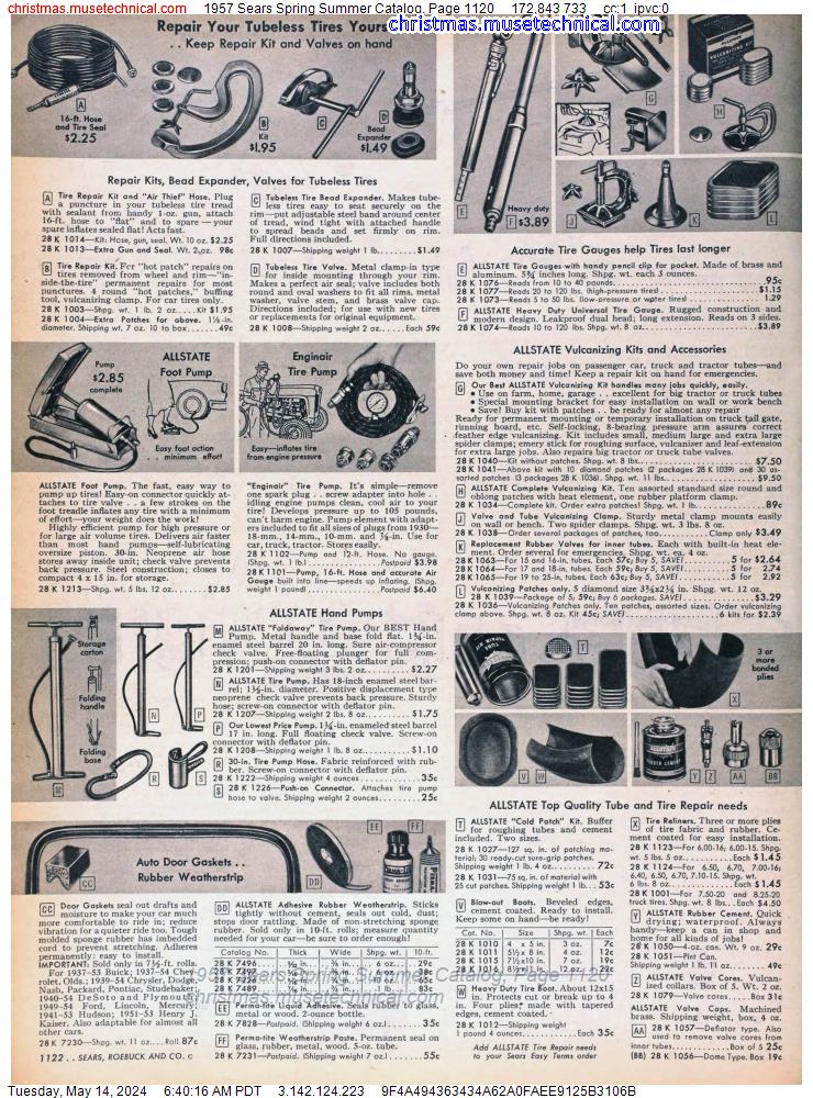 1957 Sears Spring Summer Catalog, Page 1120