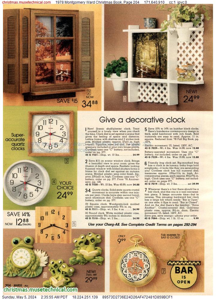 1978 Montgomery Ward Christmas Book, Page 204