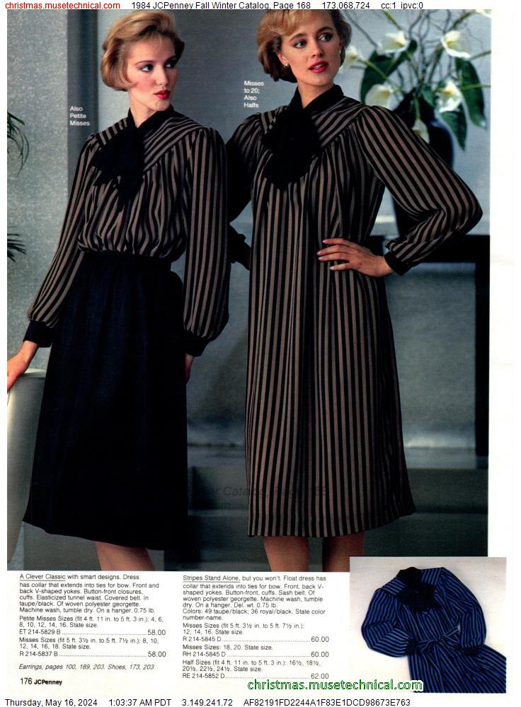 1984 JCPenney Fall Winter Catalog, Page 168
