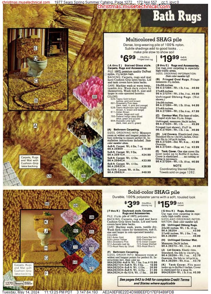 1977 Sears Spring Summer Catalog, Page 1272