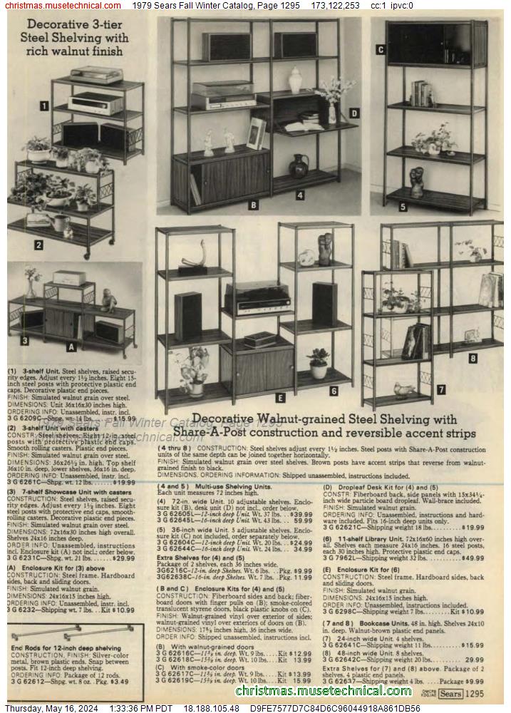 1979 Sears Fall Winter Catalog, Page 1295