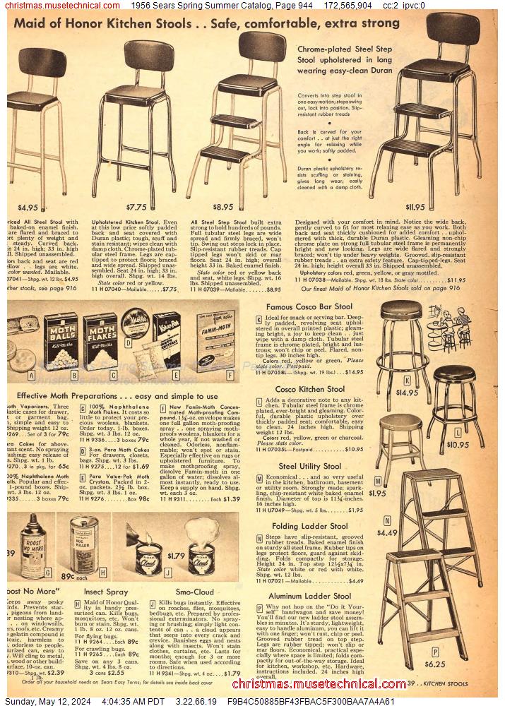 1956 Sears Spring Summer Catalog, Page 944