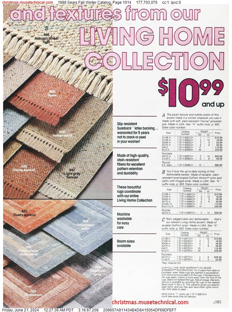 1988 Sears Fall Winter Catalog, Page 1014