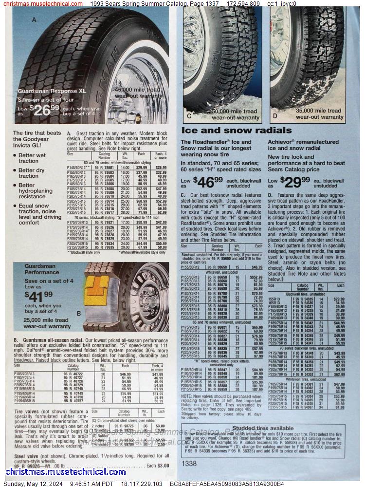 1993 Sears Spring Summer Catalog, Page 1337