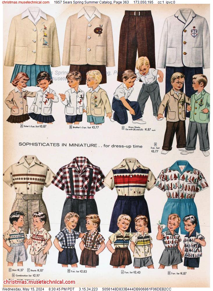 1957 Sears Spring Summer Catalog, Page 363