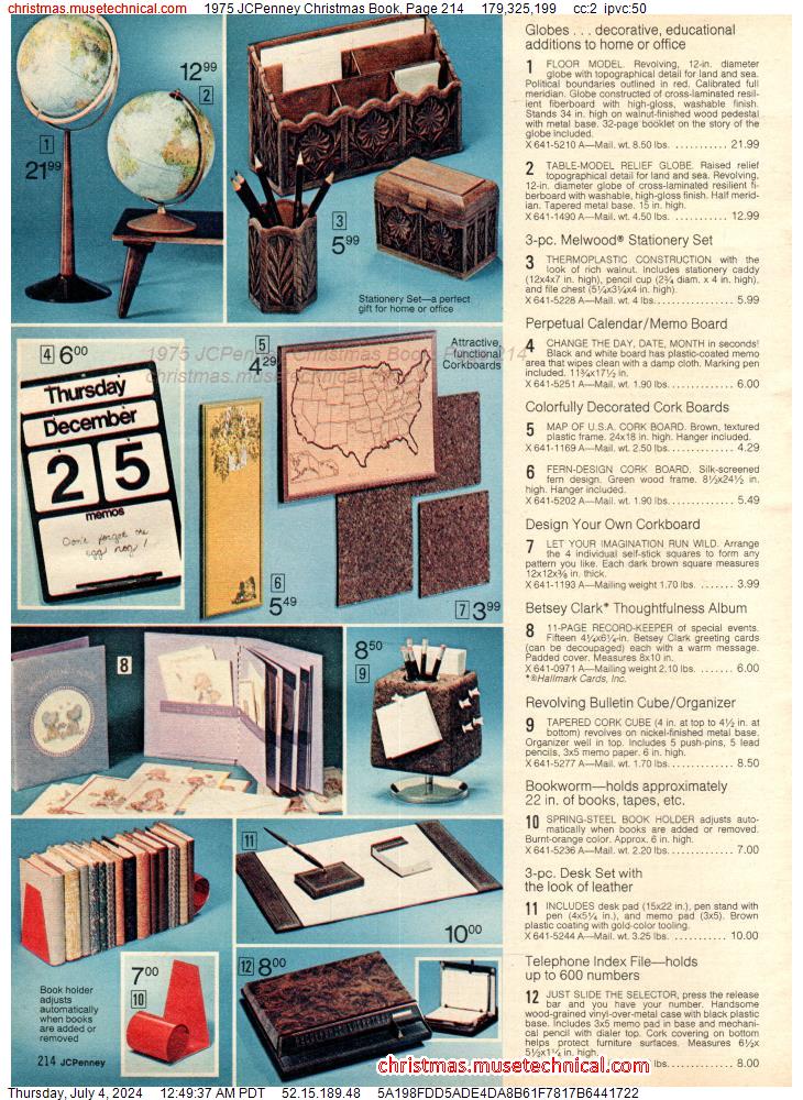 1975 JCPenney Christmas Book, Page 214