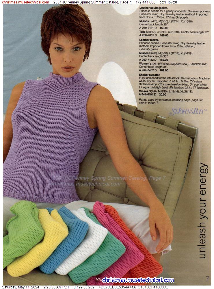 2001 JCPenney Spring Summer Catalog, Page 7
