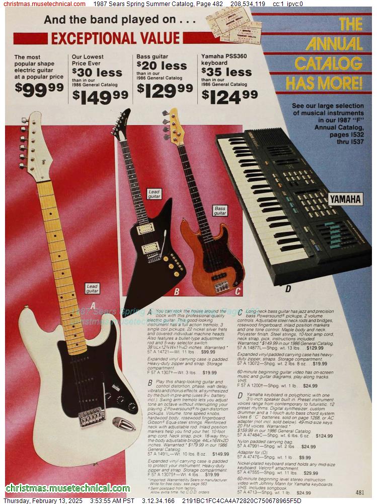 1987 Sears Spring Summer Catalog, Page 482