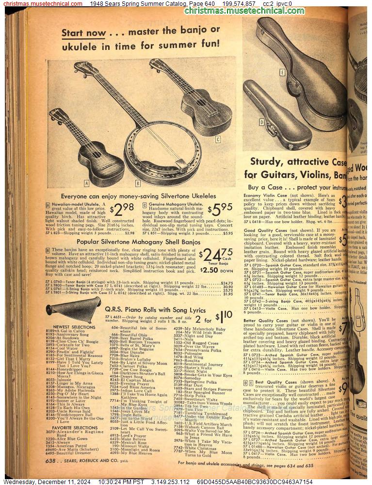 1948 Sears Spring Summer Catalog, Page 640